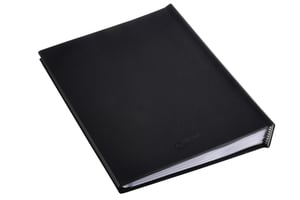 Rillstab showalbum A4 100 tassen, zwart