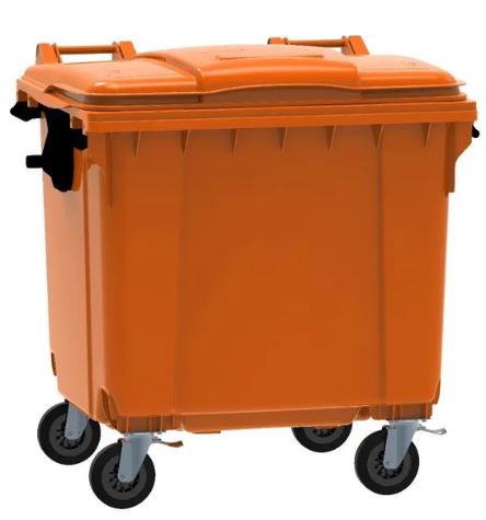 Afvalcontainer oranje