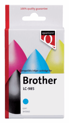Inkcartridge Quantore Brother LC-985 blauw artikel afbeelding