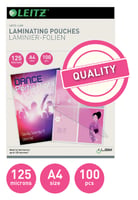 Leitz Briefformaat lamineercarrier, 125 µ, 22,9 x 29,2 cm (pak 100 stuks)