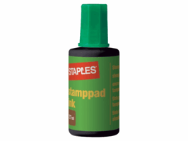 Staples Stempelinkt Groen (fles 27 milliliter)