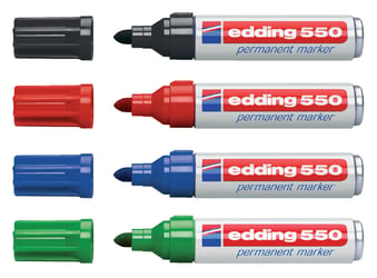 Viltstift edding 550 rond 3-4mm zwart