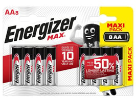 Energizer Max AA Alkaline Batterij (blister 8 stuks)