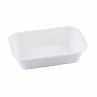 Suikerriet bakje 1000ml/229x153x57mm BIO-laminated, kleur wit