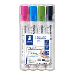 Viltstift Staedtler Lumocolor 351 whiteboard set à 4 stuks assorti