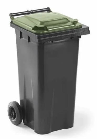 Container met groene deksel