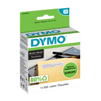 Etiket Dymo labelwriter 11352 25mmx54mm retour rol à 500 stuks