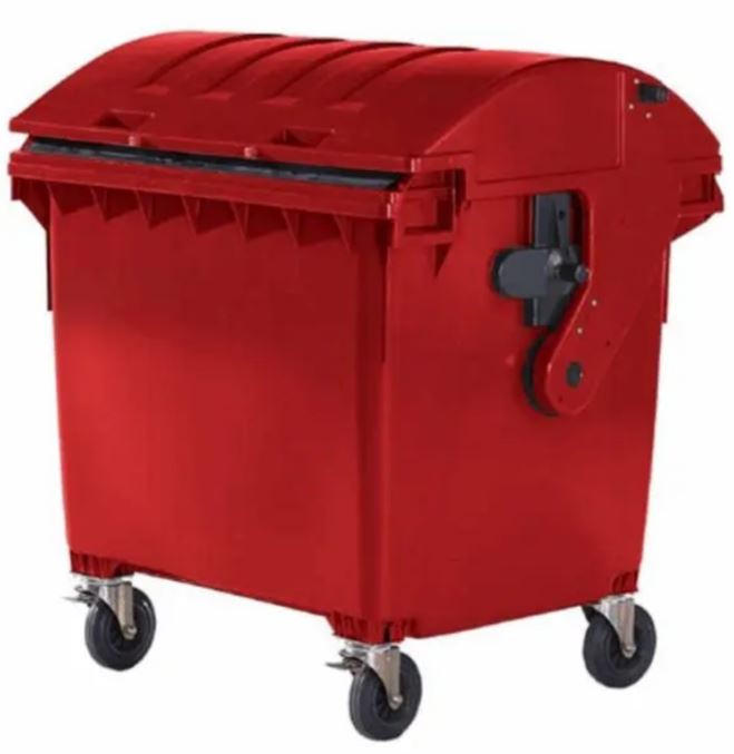 Afvalcontainer rood
