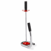 Rekwikkelstang Licht Chroom. Voor rolbreedte 450 - 500 mm. Kern-Ø 50 mm.