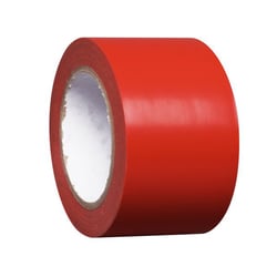 Vloermarkeringstape zelfklevend, 1 rol rood, VE = 2 stuks artikel afbeelding