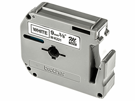 Labeltape Brother P-touch TZe-K221 ongelamineerd 9mm zwart op wit