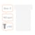 Nobo T-planbordkaarten index 2, ft 85 x 60 mm, wit