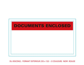 JIPSNEL Doculop© DL Buitenafm. 235x132mm Documents Enclosed artikel afbeelding