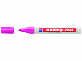 Lakmarker Edding 750 2-4mm roze/doos 10 artikel afbeelding