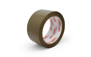 Verpakkingstape PP-acryl no noise. PPLn+ 48mmx66m Bruin 35my