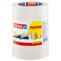 Afplaktape Tesa 55349 basic promo 30mmx50m 5rollen artikel afbeelding