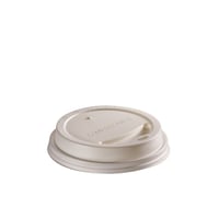 CPLA deksel wit 80mm Ø voor 2dl/8oz beker