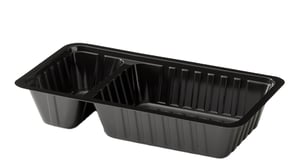 A-Bakje Type A20 205x122x36 PS Zwart Inhoud 500CC. Sausinhoud 150CC. Doosinhoud 500 St.