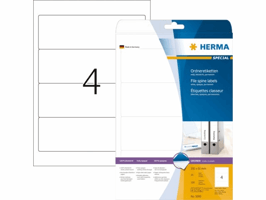 Rugetiket HERMA 5095 breed 61x192mm zelfklevend wit