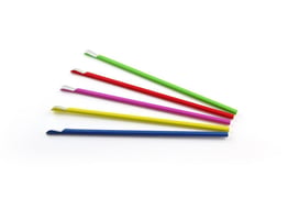 Lepelrietje papier (FSC®) assorti, ø 8 mm / 24cm