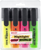 Markeerstift edding 345 2-5mm blister à 4 kleuren