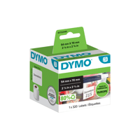 Etiket Dymo labelwriter 99015 54mmx70mm wit rol à 320 stuks