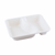 Suikerriet menutray 227x178x45mm 2-vaks BIO-laminated, kleur wit artikel afbeelding