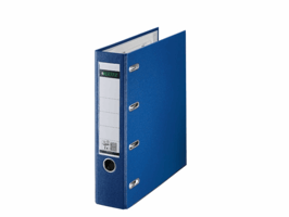 Giro-bank ordner Leitz A4 met dubbele mechaniek 80mm PP blauw