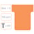 Nobo T-Kaart Maat 1,5, Papier, 170 g/m², 53 x 36 mm, Oranje (pak 100 stuks)
