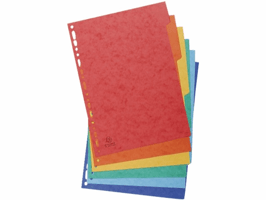 Tabbladen Exacompta 225x297mm 11-gaats 6-delig glanskarton