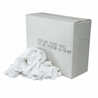 Poetslappen witte tricot wit gesneden in 10 kg doos WTRW