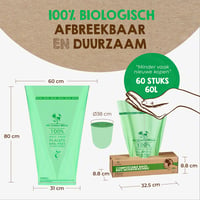 Biozakken 60 liter (60 zakken)