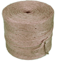 Jute Komkommertouw 3 draads. 3/1500. 3 kg per spoel