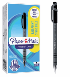 BALPEN PAPERMATE FLEXGRIP STICK M ZWART artikel afbeelding