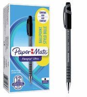 Balpen Paper Mate Flexgrip Ultra stick medium zwart