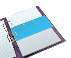 Scheidingsstrook Oxford Duo 240x105mm blauw 60 stuks