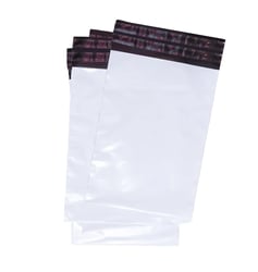 Coex envelop mailer met RETOURSTRIP 325x415+70 wit/zwart 55my Recycled. Doos 100 stuks.