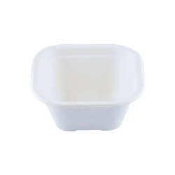 Suikerriet bakje 350ml 130x130x59mm, kleur wit artikel afbeelding