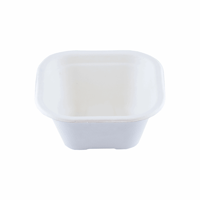 Suikerriet bakje 350ml 130x130x59mm, kleur wit