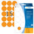 Etiket HERMA 2274 rond 32mm fluor oranje 360 stuks