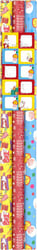 Inpakpapier sint 200x70cm set à 3 rollen + stickervel assorti