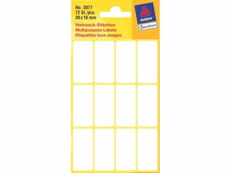 ETIKET AVERY ZWECK 3077 38X18MM 72ST artikel afbeelding