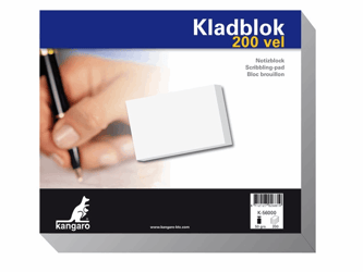 Kladblok Kangaro 230x198 blanco/pk 5 artikel afbeelding