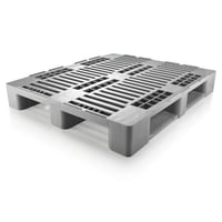Hygiëne-pallet l x b x h = 1200x1000x160 mm lichtgrijs, vanaf 5 stuks