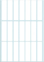 Etiket HERMA 2370 13x50mm wit 672 stuks