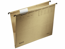 Hangmap Leitz Alpha A4 met balg 348x260mm natuurbruin