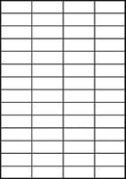 Etiket Avery Zweckform 3668 52.5x21.2mm wit 5600stuks