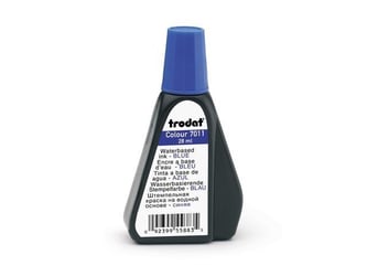 trodat 7011 Stempelinkt, 28 ml, Blauw (fles 28 milliliter)