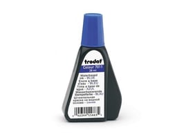 trodat 7011 Stempelinkt, 28 ml, Blauw (fles 28 milliliter)