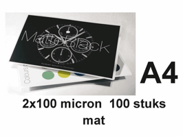 Lamineerhoes GBC A4 2x100micron mat 100 stuks